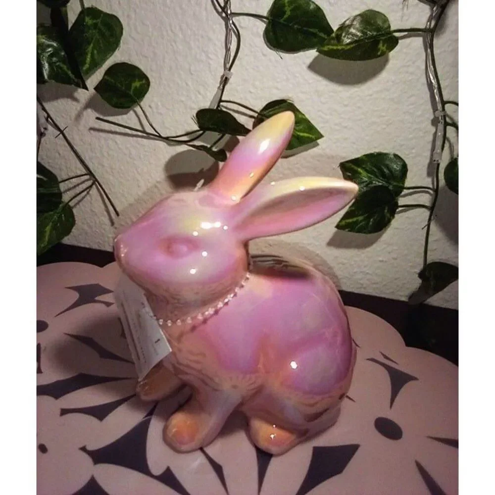 Target 2024 Iridescent Bunny Trio Figurines Spring Easter NWT